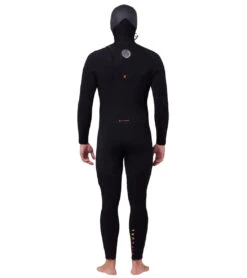 Rip Curl Men's 5/4mm Flashbomb Long Sleeve Heatseeker Hooded Zip Free Fullsuit Wetsuit -Rip Curl 6735177547944 black 3a