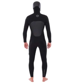Rip Curl Men's Flashbomb 6/4 Hooded Chest Zip Full Wetsuit -Rip Curl 6735178530984 black 3a
