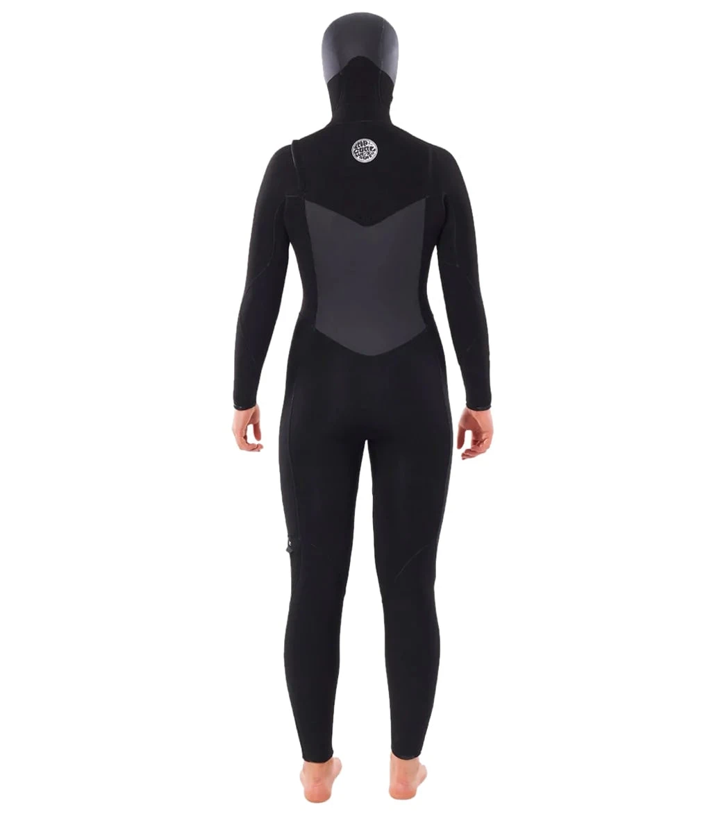 Rip Curl Women's 6/4 Flashbomb Long Sleeve Hooded Chest Zip Fullsuit Wetsuit 5 Rip Curl Women's 6/4 Flashbomb Long Sleeve Hooded Chest Zip Fullsuit Wetsuit - Image 3