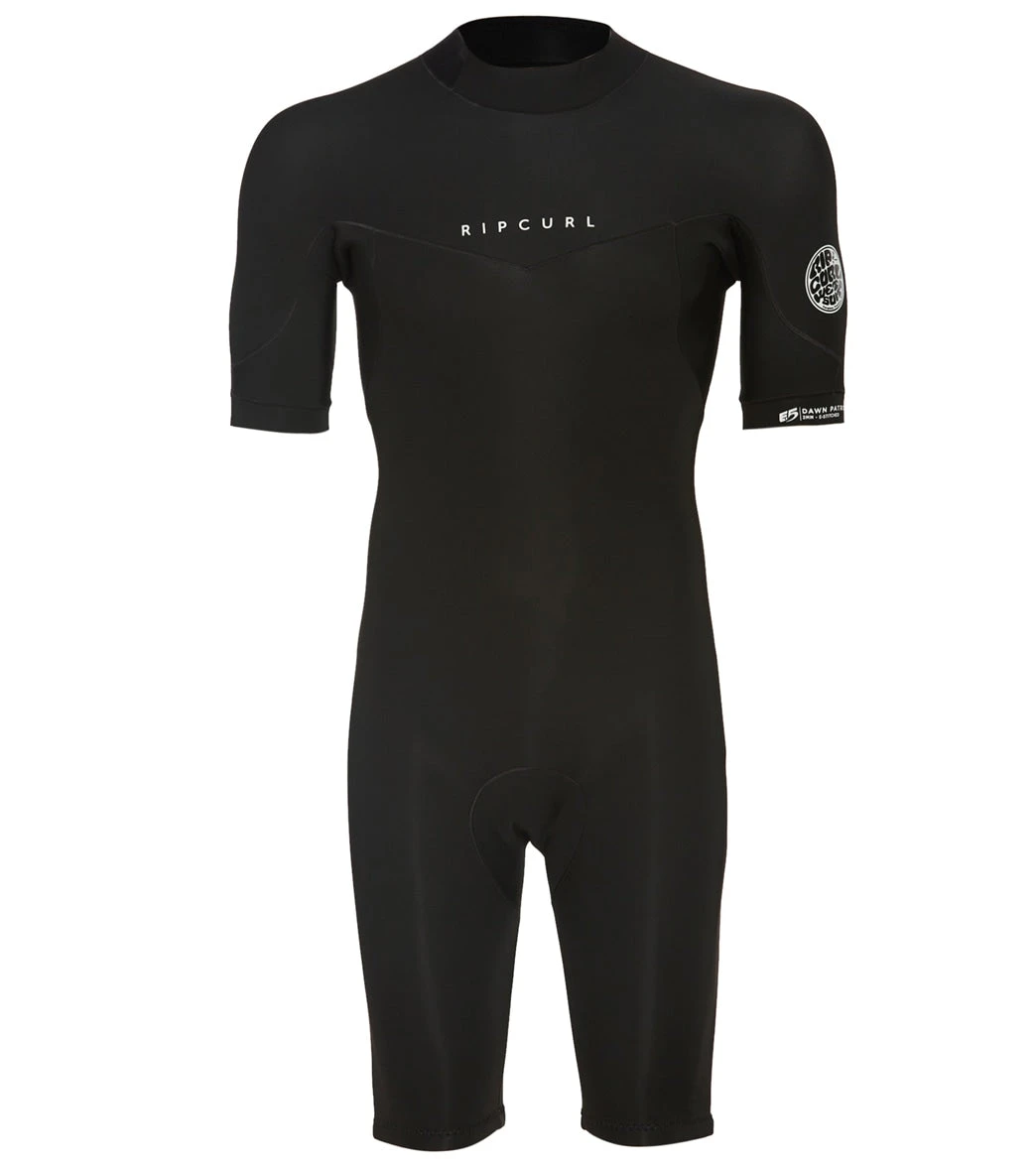 Rip Curl Men's 2/2mm Dawn Patrol Short Sleeve Back Zip Springsuit Wetsuit 3 Rip Curl Men's 2/2mm Dawn Patrol Short Sleeve Back Zip Springsuit Wetsuit