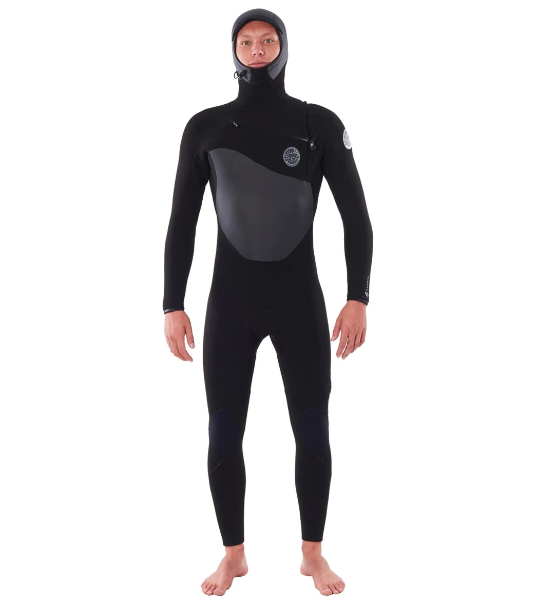 Rip Curl Men's 5/4mm Flasbomb Long Sleeve Hooded Chest Zip Fullsuit Wetsuit 3 Rip Curl Men's 5/4mm Flasbomb Long Sleeve Hooded Chest Zip Fullsuit Wetsuit