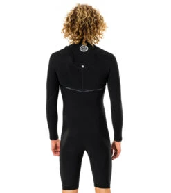 Rip Curl Men's 2/2mm E-Bomb Long Sleeve Zip Free Springsuit Wetsuit -Rip Curl 7510134849704 black 3a